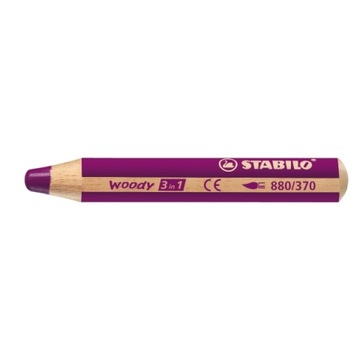 Kredka gruba Stabilo Woody XXL 3w1 lila , fioletowa nr 370