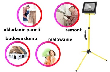 ГАЛОГЕННЫЙ СВЕТОДИОДНЫЙ СВЕТОДИОД 50ВТ НА ШТАТИВЕ