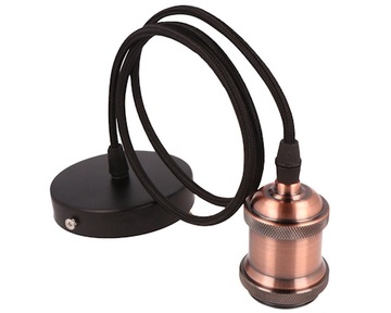 Lampa Sznur Zwis Oprawa LOFT E27 Antyczna miedź