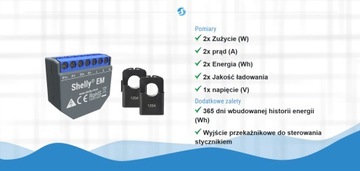 Shelly EM WiFi Измерение энергопотребления 2 канала