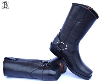 КОЖАНЫЕ КОВБОЙСКИЕ БОТИНКИ HARLEY CHOPER RACE KST2