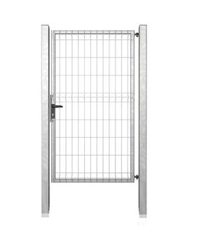 Furtka Panelowa 153 cm zestaw z słupkami Ocynk
