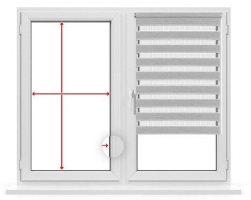 Оконная складка LUX, плиссированная шторка по размеру складки