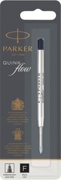 PARKER wkład do długopisów Quink Flow CZARNY F