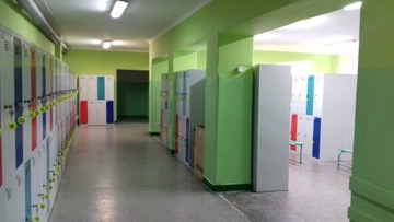 Гардероб, металлический социальный шкаф, 4 отделения