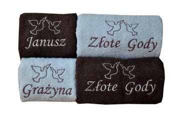 Набор из 4-х полотенец Ваша ВЫШИВКА в подарок на ГОДОВЩИНУ Свадьбы