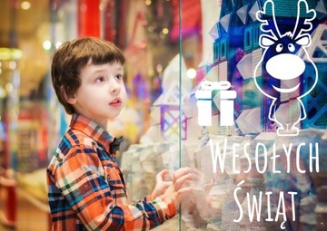 Наклейки на окно со снежинками и снегом 5 см, 18 шт., звезды