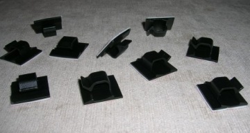 Зажим самоклеящийся, кабельный зажим, диаметр 8,5 мм, 10 шт.