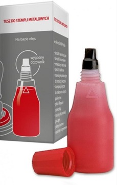 Tusz do pieczątek metalowych COLOP 25 ml czerwony