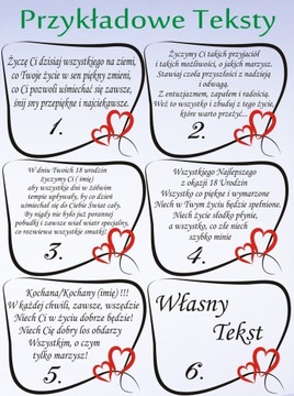OSIEMNASTKA 21 LAT URODZINY 18 20 30 40 FOTO LED