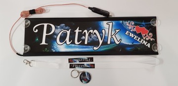 Tablice imienne LED 50x12 LED tir KOLOROWA ZESTAW