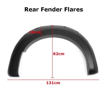 УДЛИНИТЕЛИ КРЫЛЬЕВ ЧЕРНЫЙ RANGER WILDTRAK