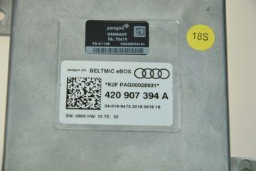 AUDI R8 4S TT MODUL MIKROFON W PÁSU 420907394A