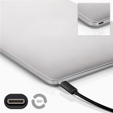 Кабель USB-C-USB-A 3.0 — черный, 1м.