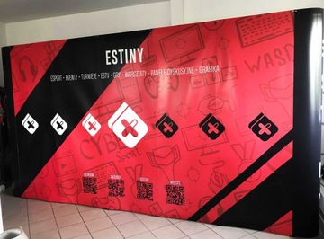 ŚCIANKA REKLAMOWA PROSTA 4x3 POP UP +PROJEKT 72H