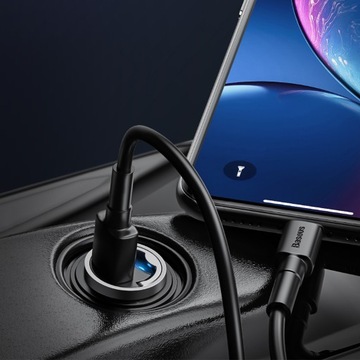 АВТОМОБИЛЬНОЕ ЗАРЯДНОЕ УСТРОЙСТВО BASEUS USB-C QC PD 30 Вт