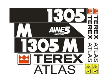 Naklejki oklejenie ATLAS TEREX 1305M