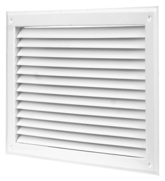 KRATKA OSŁONA WENTYLACYJNA SKOŚNA 25x35 BIAŁA