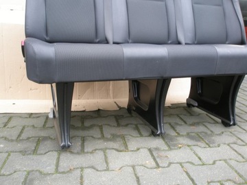Сиденье VW Crafter, трехсекционное сиденье, скамейка, кожа
