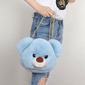 ПУШИСТАЯ СУМКА TEDDY BEDDY BEAR BEAR BAG МЕХОВЫЙ НАСТОЯЩИЙ
