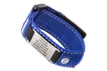 BRANSOLETKA BEZPIECZEŃSTWA SOS Z GRAWEREM OPASKA