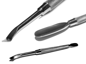 Dłutko do skórek paznokci Kopytko Radełko Odpychacz Nożyk Stal Manicure