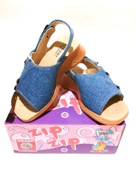 Buty Sandałki dziecięce dziewczęce Jeans Gezer 32