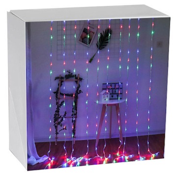 РОЖДЕСТВЕНСКАЯ ЕЛКА светильники LED мультишторы 3х2,4 водопад