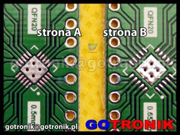 Печатная плата QFN20 ___________________ PCB-065