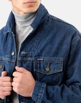 Kurtka Katana Bluza Męska Jeansowa Jupa Jeans Granatowa Dżinsowa SHAVE r M