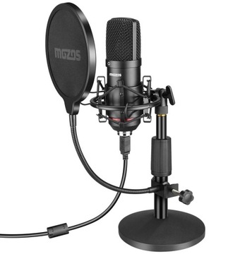 MOZOS MKIT-900PRO USB Компьютерный микрофонный комплект с поп-фильтром на штативе