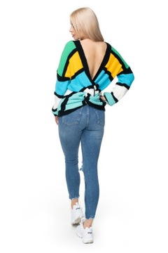 40027 ДЖЕМПЕР С УЗЛОМ, ДВА СПОСОБА НОШЕНИЯ