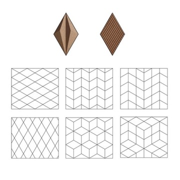 Пробковые стеновые панели CORKBEE 3D ECO LINE natural