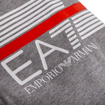 Фирменный мужской спортивный костюм EMPORIO ARMANI EA7, стильный комплект, размер серый/черный. л