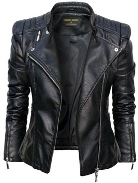 #100 FASHIONAVENUE кожаная байкерская куртка BIKER S