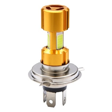 СВЕТОДИОДНАЯ ЛАМПА МОТОЦИКЛ МОТОР H4 HS1 3400лм MINI GOLD