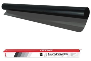 FOLIA PRZYCIEMNIAJĄCA SZYBY 75cm PRZYCIEMNIANIA 85% BARDZO CZARNA 3-METRY