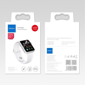 2 фольги 3D ROCK для Apple Watch 4/5/6/SE — 40 мм