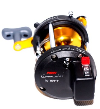 Множитель PENN Commander 20LC от плетеной лески WFT FREE длиной 300 м