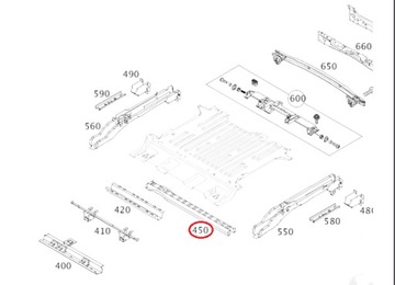 MERCEDES CITAN DRŽÁK PODLAHY ZADNÍ A4156125000