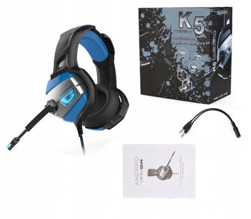 СВЕТОДИОДНЫЕ ИГРОВЫЕ НАУШНИКИ ONIKUMA PS4 PC K5