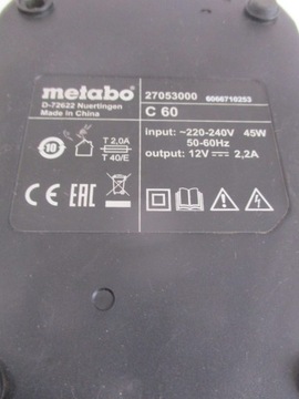 Ładowarka Metabo C 60