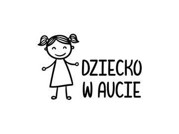 Naklejka na samochód Dziecko w Aucie WZORY