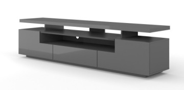 EVA PREMIUM Тумба под ТВ, 195 см, белый глянец