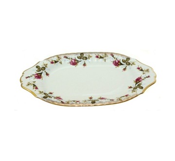 PÓŁMISEK OWALNY 28 CM FASON ,,IWONA,, RÓŻA''
