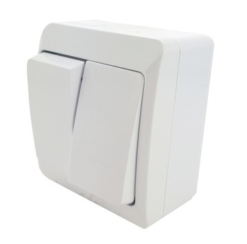 WŁĄCZNIK podwójny NATYNKOWY hermetyczny IP44