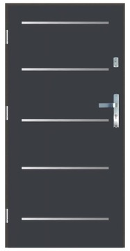 Drzwi wejściowe zewnętrzne 55 mm LA-4 INOX 90L