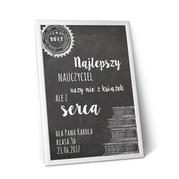 Prezent dla nauczyciela zakończenie roku a4 plakat