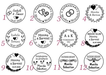 PIECZĘĆ NA ŚLUB PIECZĄTKA ŚLUBNA STEMPEL WESELE