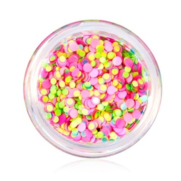 OZDOBY DO PAZNOKCI Zdobień Piegi Cekiny Confetti mix 3g Mistero Milano 5042